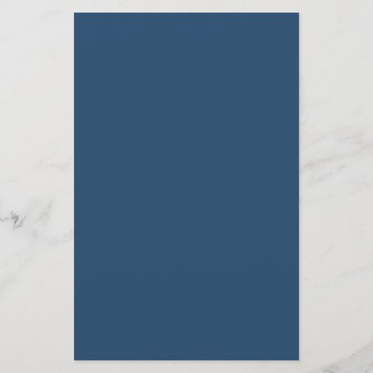 Boho Floral Paper Menu (Menü "Navy" und "Rust Wate Flyer (Hinten)