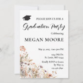 Boho Floral Party Einladung (Vorderseite)