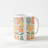 Boho Floral Pastel MAMA Geschenk Kaffeetasse (VorderseiteRechts)