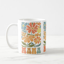 Boho Floral Pastel MAMA Geschenk Kaffeetasse