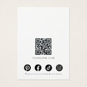 Boho Floral Pastel Wavy Hair Earrings Display Card (Rückseite)