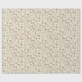 Boho Floral Pattern Geschenkpapier (Flach)