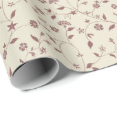 Boho Floral Pattern Geschenkpapier (Rolleneckpunkt)
