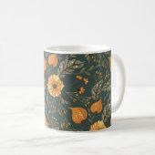 Boho Floral Pattern Kaffeetasse (VorderseiteRechts)