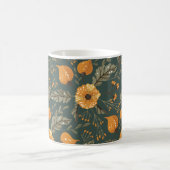 Boho Floral Pattern Kaffeetasse (Mittel)