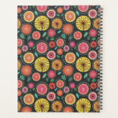 Boho Floral Pattern Planer (Rückseite)