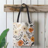 Boho Floral Pattern Tote Bag Tasche