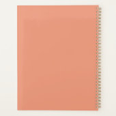 Boho Floral Peach & White Planer (Rückseite)