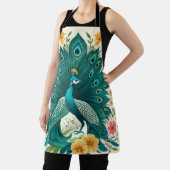 Boho Floral Peacock Schürze (InSitu)
