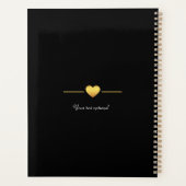 Boho Floral Personalibar Foto Hochzeit Planner Planer (Rückseite)