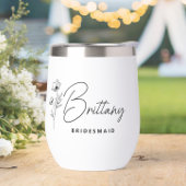 Boho Floral Personalisiert Bridesmaid