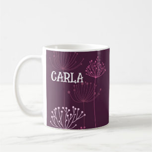 BOHO FLORAL PERSONALISIERT KAFFEE TASSE