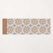 Boho Floral Personalisiert Yogamatte (Vorderseite (Horizontal))
