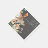 Boho Floral Pilroom Botanical | Babydusche Serviette (Ecke)