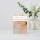 Boho Floral Pink Handmade Schmuck Earring Display Visitenkarte (Stehend Vorderseite)