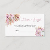 Boho Floral Pink Pumpkin Baby Dusche Windelwanne W Begleitkarte (Vorderseite)