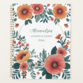 Boho Floral Planer (Vorderseite)