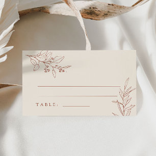 Boho Floral Platzkarten