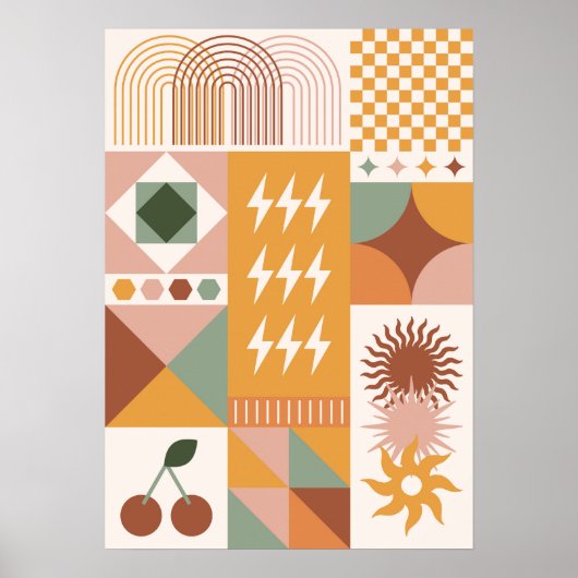 Boho Floral Poster (Vorne)