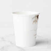 Boho Floral Pumpkin Fall in Liebe Pappbecher (Rechts)