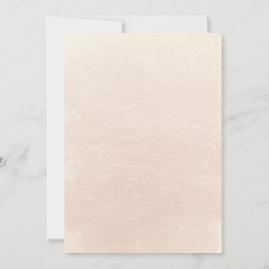 Boho Floral Pumpkin Scrip Wedding Einladung (Rückseite)