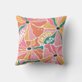 Boho Floral Quotes Babydusche Kissen (Rückseite)