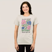 Boho Floral Quotes Tri-Blend Shirt (Vorderseite voll)