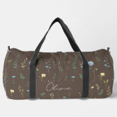 Boho Floral Rainbow Duffle Bag (Vorderseite)
