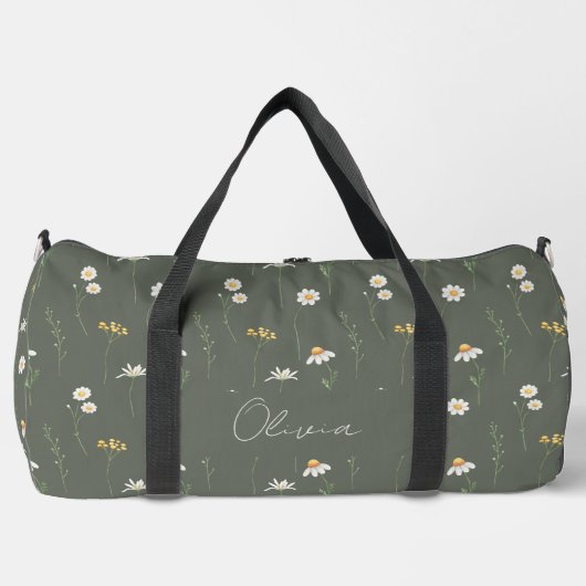 Boho Floral Rainbow Duffle Bag (Vorderseite)