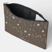 Boho Floral Rainbow Zubehörtasche (Offen)