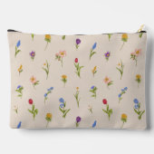 Boho Floral Rainbow Zubehörtasche (Rückseite)