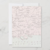 Boho Floral Reisen Brautparty Danke Karte (Rückseite)