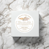 Boho Floral Rolling Button Hütte Food Law Runder Aufkleber