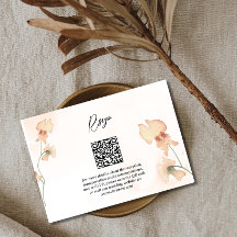 Boho Floral Rustic Herbst Hochzeit RSVP
