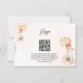 Boho Floral Rustic Herbst Hochzeit RSVP Karte (Vorderseite)