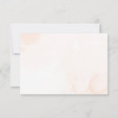 Boho Floral Rustic Herbst Hochzeit RSVP Karte (Rückseite)