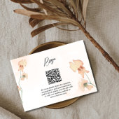 Boho Floral Rustic Herbst Hochzeit RSVP Karte