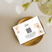 Boho Floral Rustic Herbst Hochzeit RSVP Karte