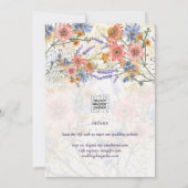 Boho Floral SAVE THE DATE Einladung (Rückseite)