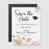 Boho Floral Save the Date Magnet (Vorne/Hinten)