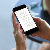 Boho Floral Simple Watercolor Green Palm Blätter Einladung