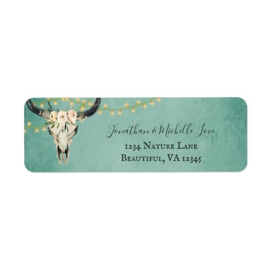 Boho Floral Skull (Vorne)