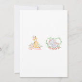 Boho floral Spanish Baby Shower Girl Einladung (Rückseite)