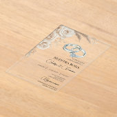 Boho Floral Spanish Wedding Invitation Acryleinladungen (Ablage )