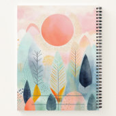 Boho Floral Spiral Notebook - Custom Notizblock (Rückseite)