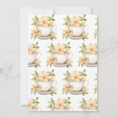 Boho Floral Spring | Gartentee-Brautparty Einladung (Rückseite)