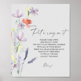 Boho Floral spring setzen auf sein Spiel Poster