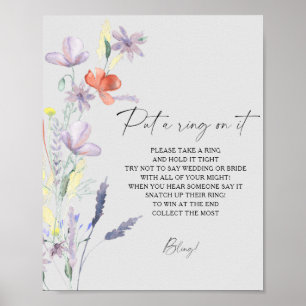 Boho Floral spring setzen auf sein Spiel Poster