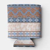 Boho Floral Streifen: Ethnische Nahtlose Sammlung Dosenkühler (Rückseite)