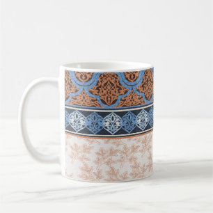 Boho Floral Streifen: Ethnische Nahtlose Sammlung Kaffeetasse